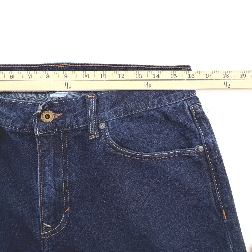 Banana Republic Vintage Straight Jeans Mens 32x34 Dark Indigo Excellent Cotton